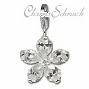 Charm Blume weiß Armband Halsketten Anhänger - Silber Dream Charms - FC4117