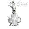 Charm matt Kleeblatt Charms Anhänger für Armbänder - Silber Dream Charms - FC505