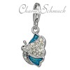 Charm Schmetterling in 925 Sterling Silber Silber Charms Anhänger für Armbänder - Silber Dream Charms - FC670