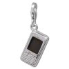 Charm Smartphone Handy in 925 Sterling Silber Charms Anhänger für Armbänder - Silber Dream Charms - FC687