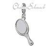 Charm Handspiegel rosa in 925 Sterling Silber Charms Anhänger für Armbänder - Silber Dream Charms - FC689