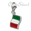 Charm Flagge Italien Charms Anhänger für Armbänder - Silber Dream Charms - FC705