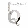 Charm Buchstabe: Q Silber Armband Anhänger - Silber Dream Charms - FC70Q