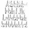 Charm Buchstaben A-Z Silber Armband Anhänger - Silber Dream Charms - FC70XX
