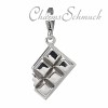 Charm Schokolade in 925 Sterling Silber Silber Charms Anhänger für Armbänder - Silber Dream Charms - FC723I