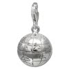Charm Weltkugel in 925 Sterling Silber Silber Charms Anhänger für Armbänder - Silber Dream Charms - FC724I