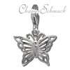 Charm Schmetterling in 925 Sterling Silber Silber Charms Anhänger für Armbänder - Silber Dream Charms - FC731I