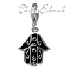 Charm Indische Hand in 925 Sterling Silber Charms Anhänger für Armbänder - Silber Dream Charms - FC736S