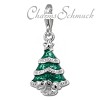 Charm Weihnachtsbaum in 925 Sterling Silber Armband Anhänger - Silber Dream Charms - FC849G