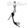 Charm Damenschuh High Heel in 925 Sterling Silber Charms Anhänger für Armbänder - Silber Dream Charms - FC854S