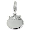 Charm Love Zirkonia in 925 Sterling Silber Silber Charms Anhänger für Armbänder - Silber Dream Charms - FC900W
