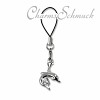 Charm Delfin Handy Strap Anhänger - Silber Dream Charms - FCA015