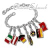 Charm Fußball Charms Anhänger für Armbänder - Silber Dream Charms - FCA021