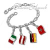 Charms Flaggen- Set Angebot Fahnen Anhänger - Silber Dream Charms - FCA056