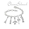 Charms Set in 925 Sterling Silber Armband und Charms Anhänger - Silber Dream Charms - FCA077