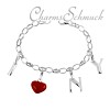 Charms Set in 925 Sterling Silber Armband und Charms Anhänger - Silber Dream Charms - FCA085