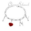 Charms Set in 925 Sterling Silber Armband und Charms Anhänger - Silber Dream Charms - FCA085