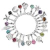 Charms Set in 925 Sterling Silber Armband mit Charms Anhänger - Silber Dream Charms - FCA087
