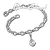 Charms Kugel Silber Charms Anhänger für Armbänder Set - Silber Dream Charms - FCA104