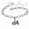 Charm Set Fisch Zirkonias Armband - Silber Dream Charms - FCA137