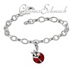 Charm Set Marienkäfer Zirkonias Armband - Silber Dream Charms - FCA139