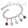 Armband Charms Je taime Kugeln in 925 Sterling Silber Anhänger - Silber Dream Charms - FCA322