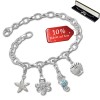 Armband Fashion Charm Set Meer in 925 Sterling Silber Anhänger - Silber Dream Charms - FCA326