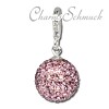 Glitzerschmuck Charm Kugel flieder Zirkonias - Silber Dream Charms - GSC204