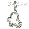 Glitzerschmuck Charm Schmetterling Zirkonias in 925 Sterling Silber - Silber Dream Charms - GSC213W