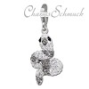 Glitzerschmuck Charm Schlange Zirkonias shiny - Silber Dream Charms - GSC303