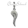 Glitzerschmuck Charm Flügel weiß Schmuck mit Zirkonia Kristallen - Silber Dream Charms - GSC574W