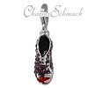 Glitzerschmuck Charm Turnschuh lila Schmuck mit Zirkonia Kristallen - Silber Dream Charms - GSC583V