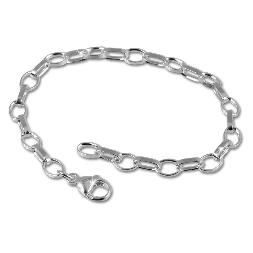 SilberDream Sterling Silber 925 Charm Bettelarmband 18cm FC0001