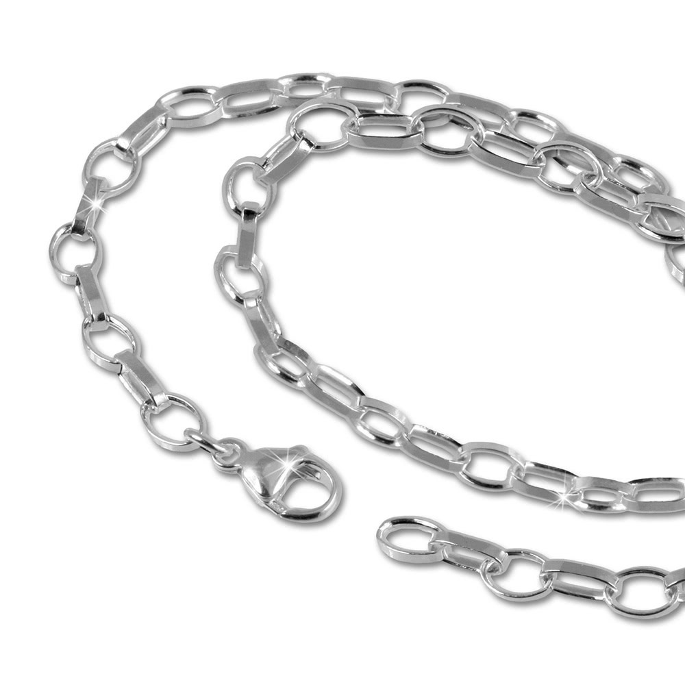 SilberDream Sterling Silber Charm Halskette 45cm FC0021