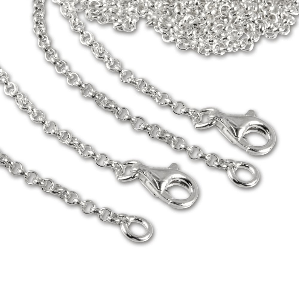 SilberDream 925 Silber Charm Halskette Set 2x100cm FC00291-2