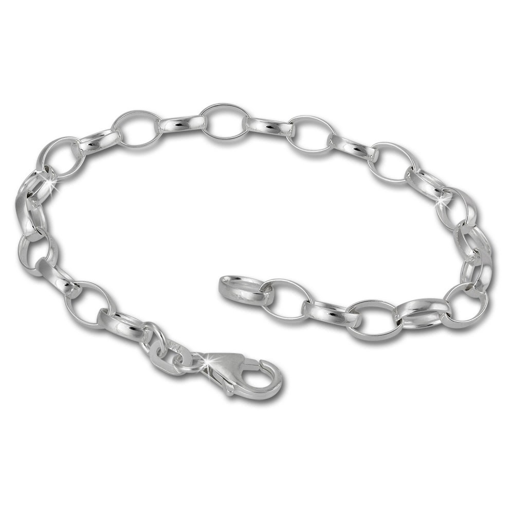 SilberDream 925 Sterling Silber Charm Bettelarmband 17cm FC0100