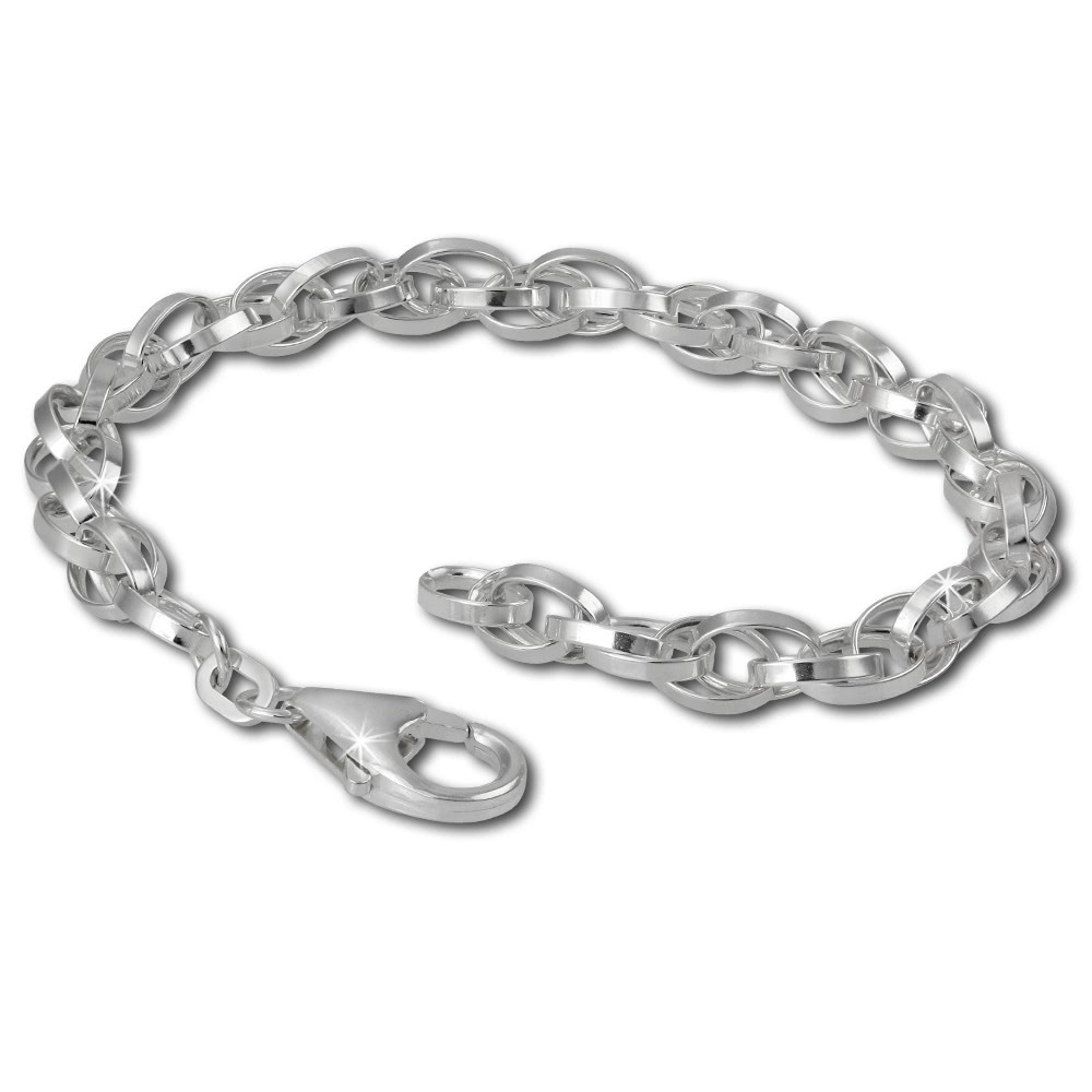 SilberDream Charm Armband Doppelanker 19cm 925 Sterling Silber FC0502