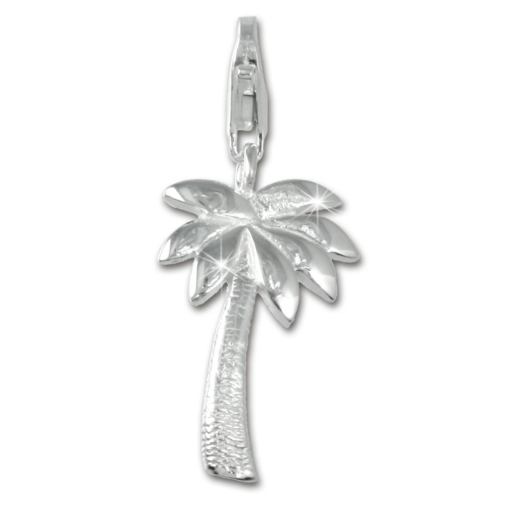 SilberDream 925 Silber Charm Palme Armband Anhänger FC3101