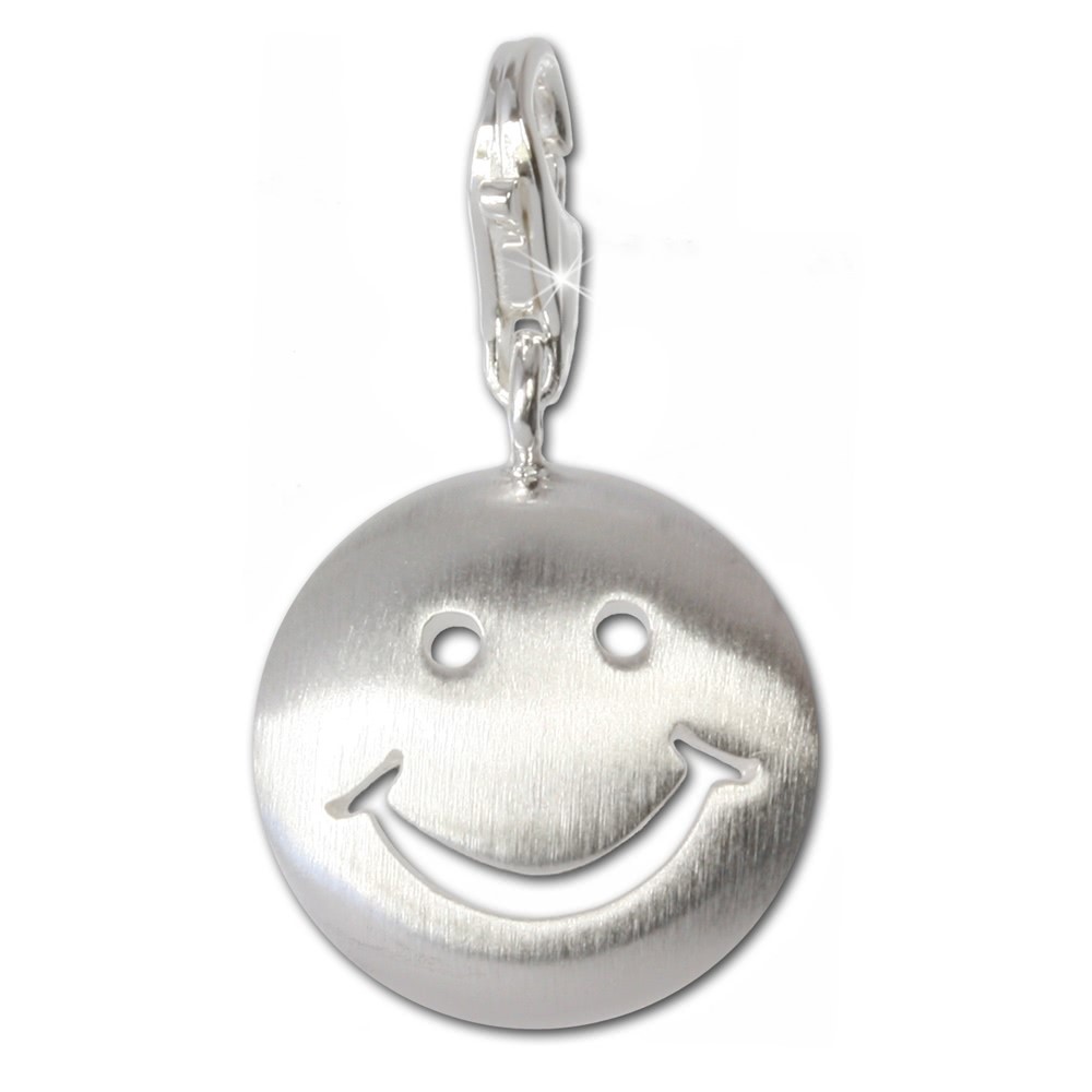 SilberDream 925 Charm Smiley Silber Armband Anhänger FC3111