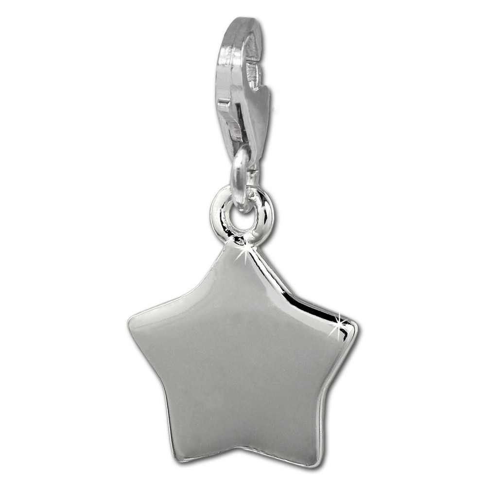 SilberDream Charm Stern 925 Sterling Silber Armband Anhänger FC3147