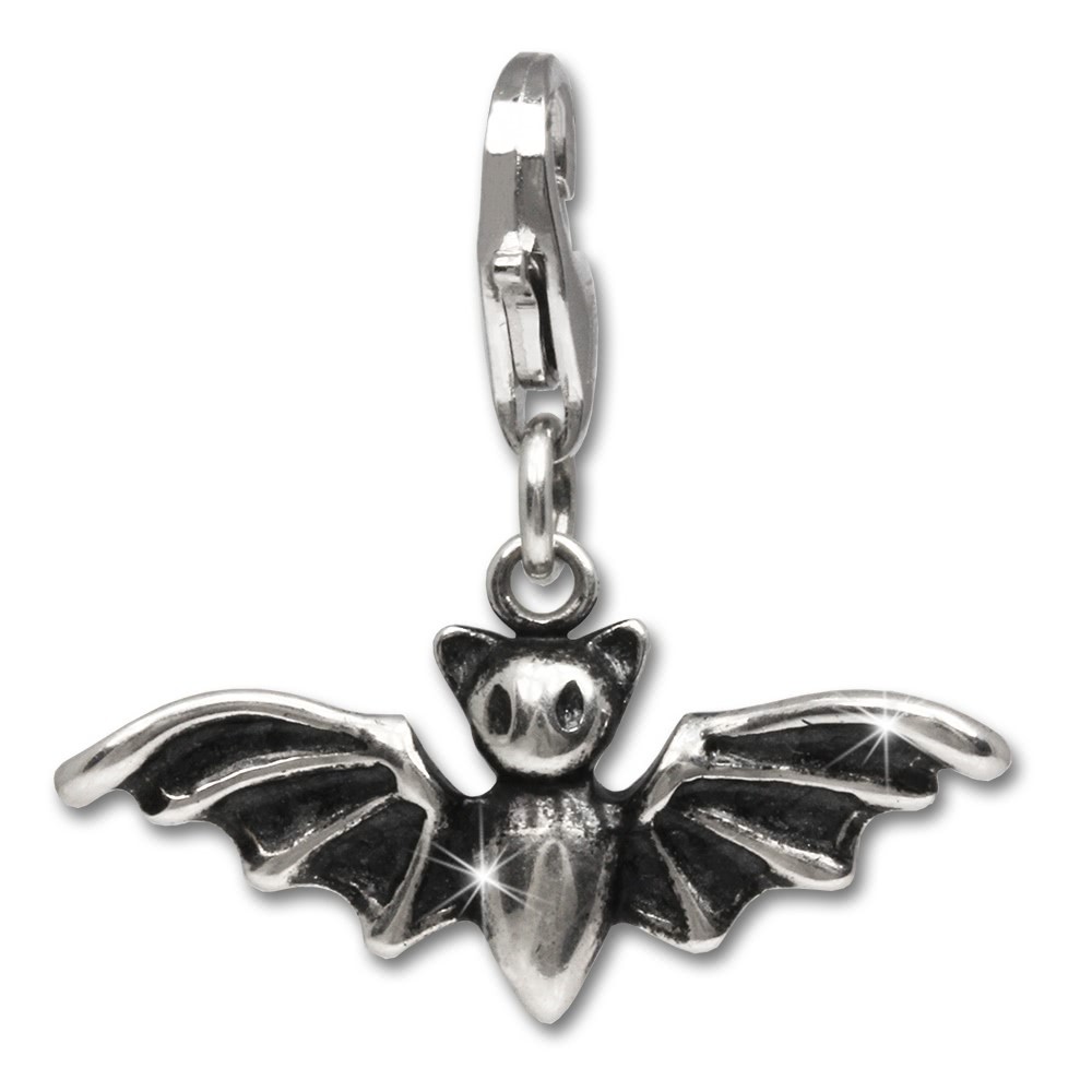 SilberDream Charm Fledermaus 925er Silber Armband Anhänger FC684