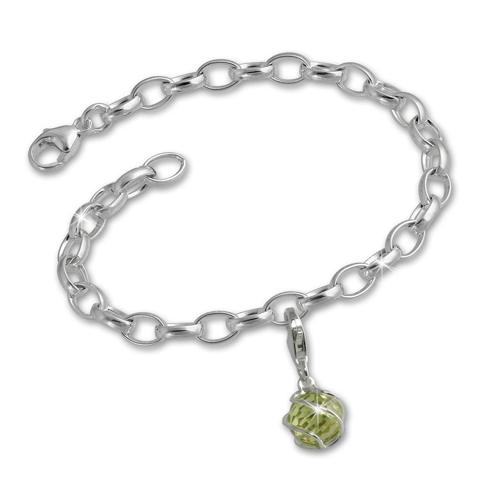 SilberDream 925 Charms Kugel Silber Armband Anhänger Set FCA100