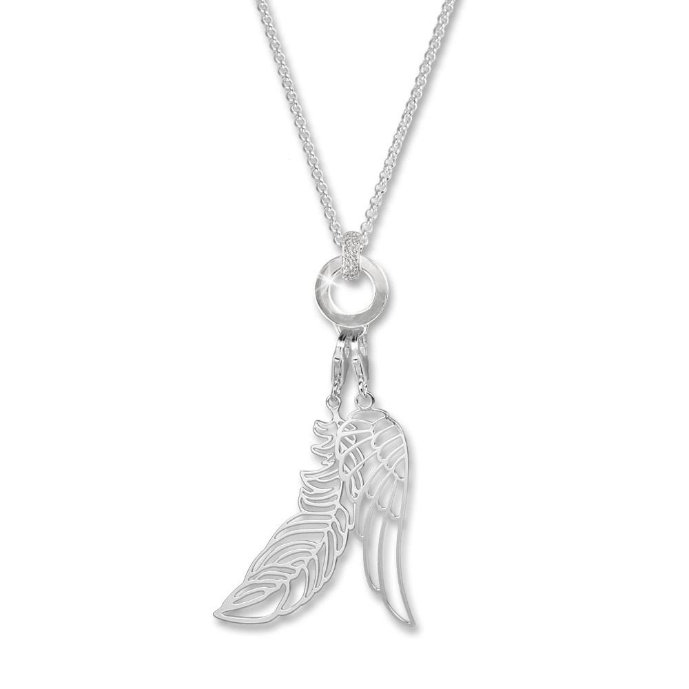 SilberDream Charm Flying Set mit Kette und Verbinder Silber FCA120