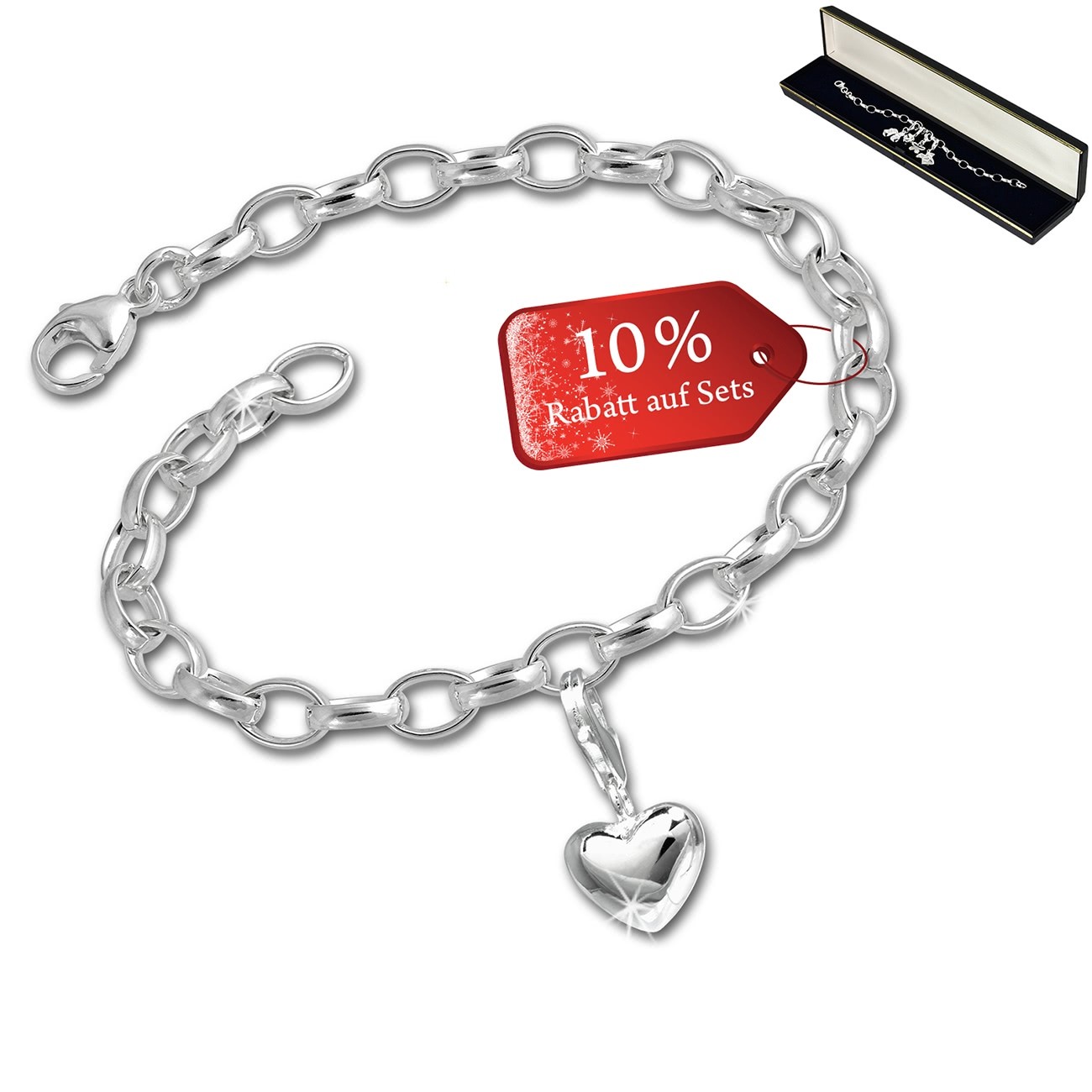 SilberDream Armband Fashion Charm Set Überraschung 925 Anhänger FCA329