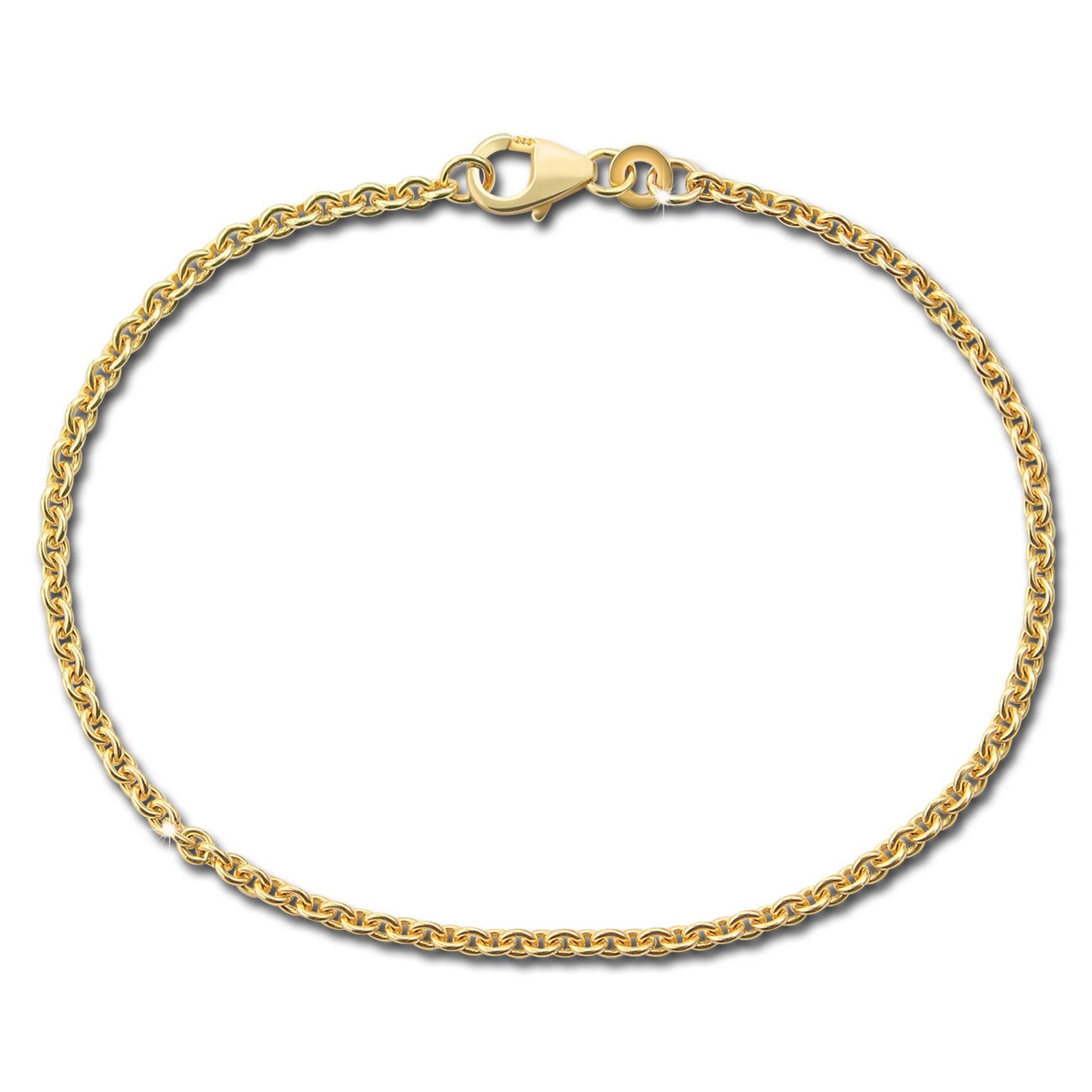 GoldDream Damen Armband 21cm Gelbgold 8 Karat GDAB00821Y