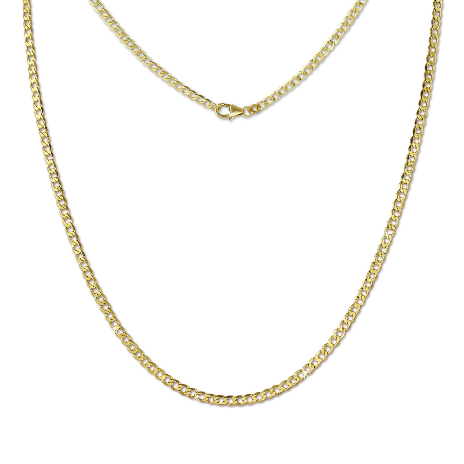 GoldDream Collier Kette Panzer 333 Gelbgold Damen 45cm GDK00145Y