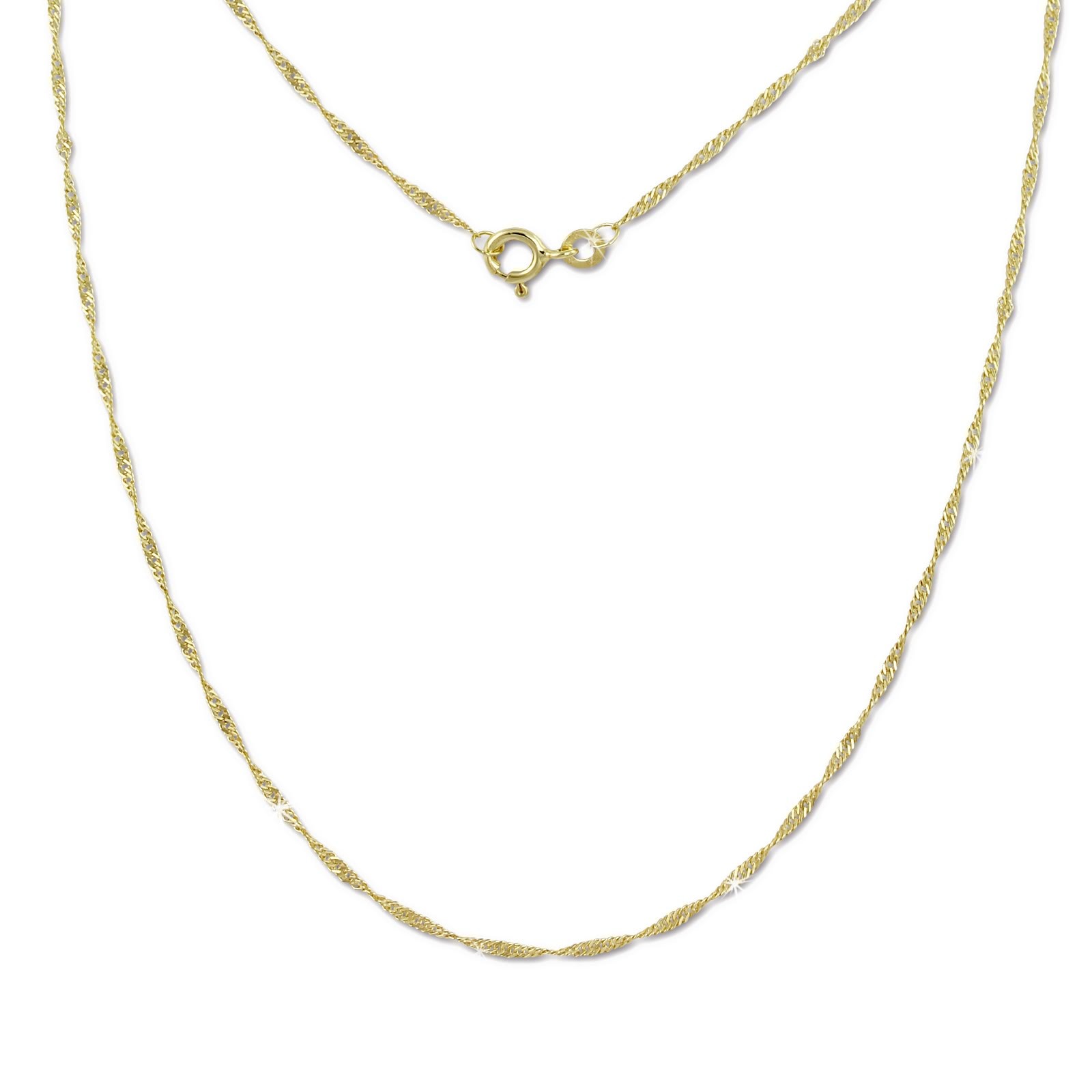 GoldDream Collier Kette Singapur 333 Gold Damen 45cm 8 Karat GDK00445Y