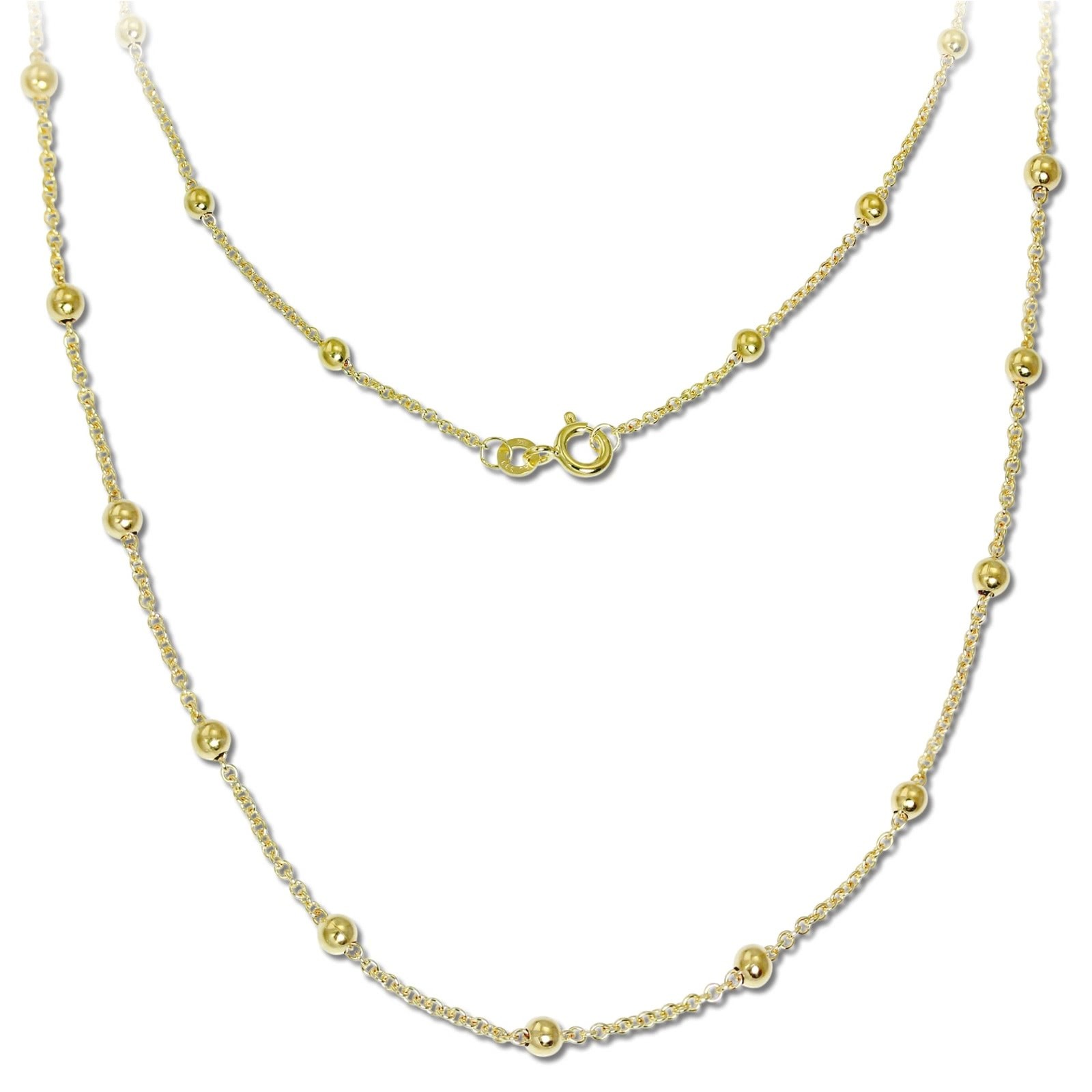 GoldDream Collier Kette Kugeln 333 Gold Damen 45cm 8 Karat GDK00745Y