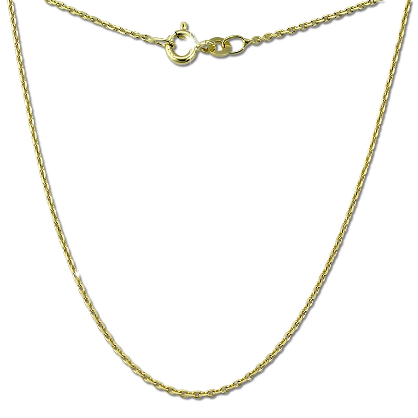 GoldDream Damen Colliers Halskette 40cm Gelbgold 8 Karat GDKB00140Y