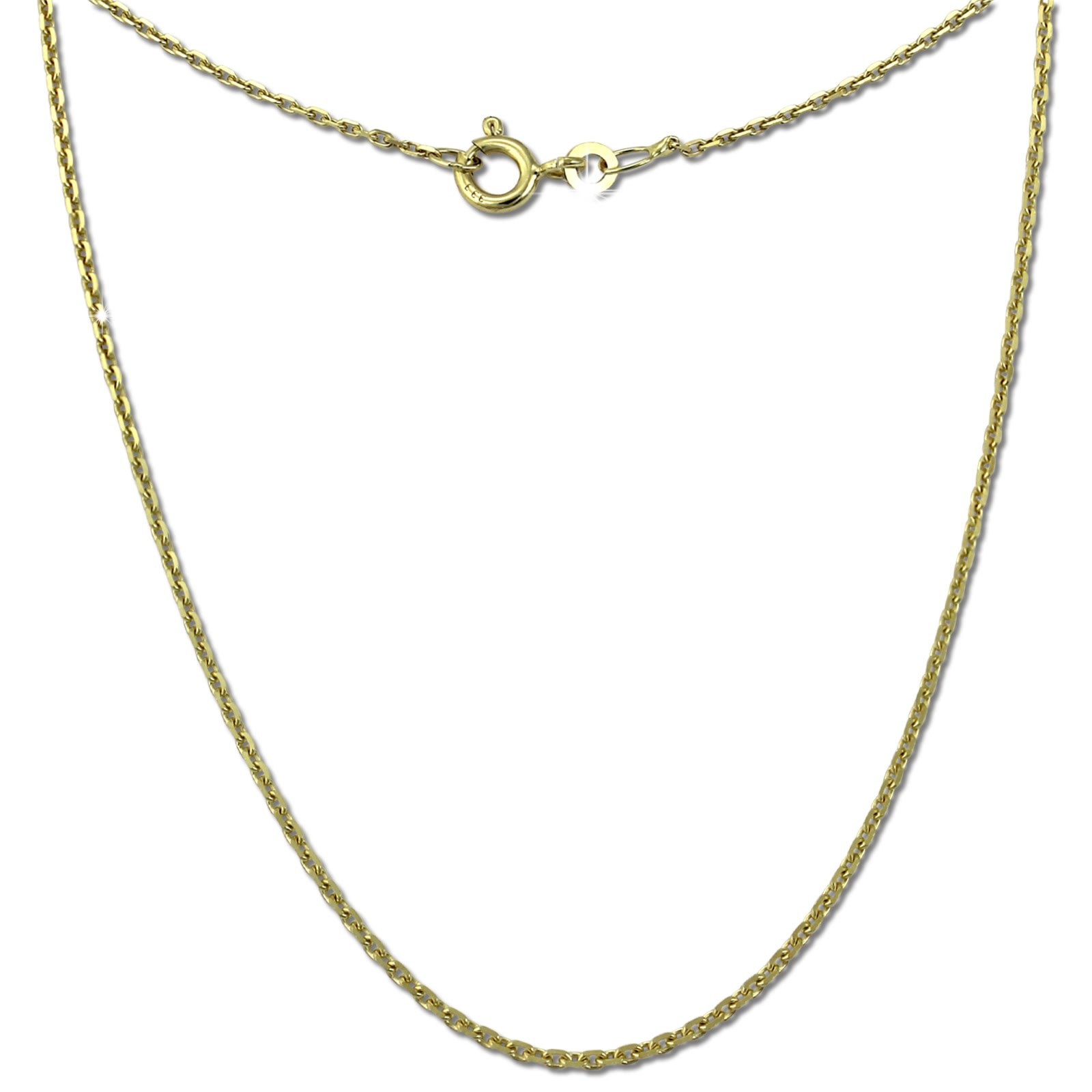 GoldDream Damen Colliers Halskette 50cm Gelbgold 8 Karat GDKB00250Y